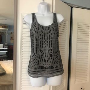 Express grey sparkle / cotton mix tank top